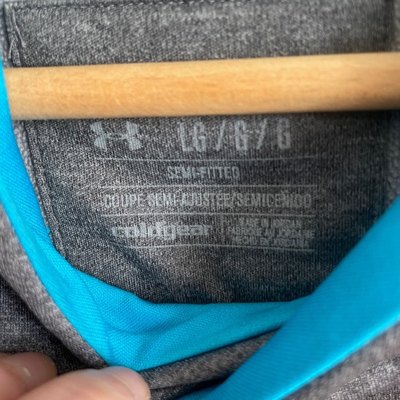 Under Armour Cold Gear Semi Fitted Big Logo Hoodie Sweatshirt Women's Size Large - Picture 5 of 6